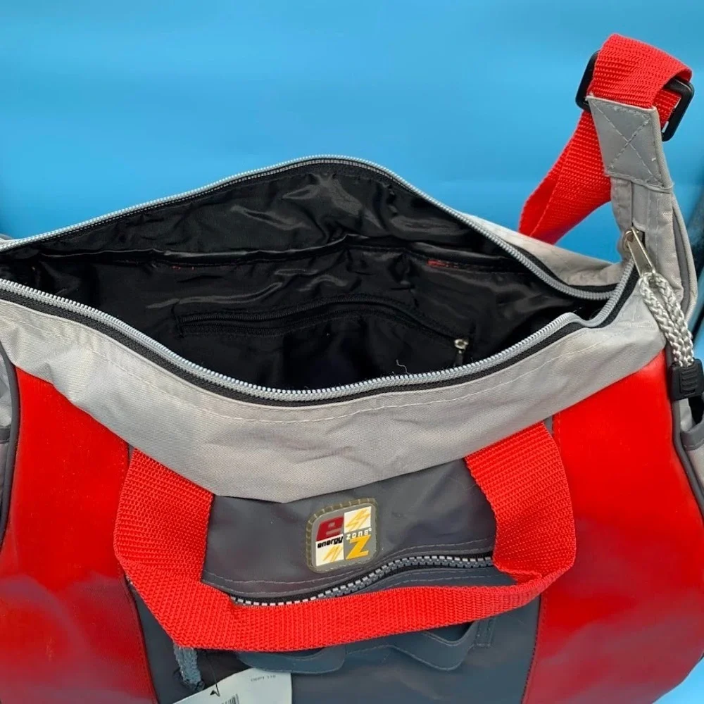 Vintage Energy Zone Nylon Gym‎ Bag Red Small Mini Y2K